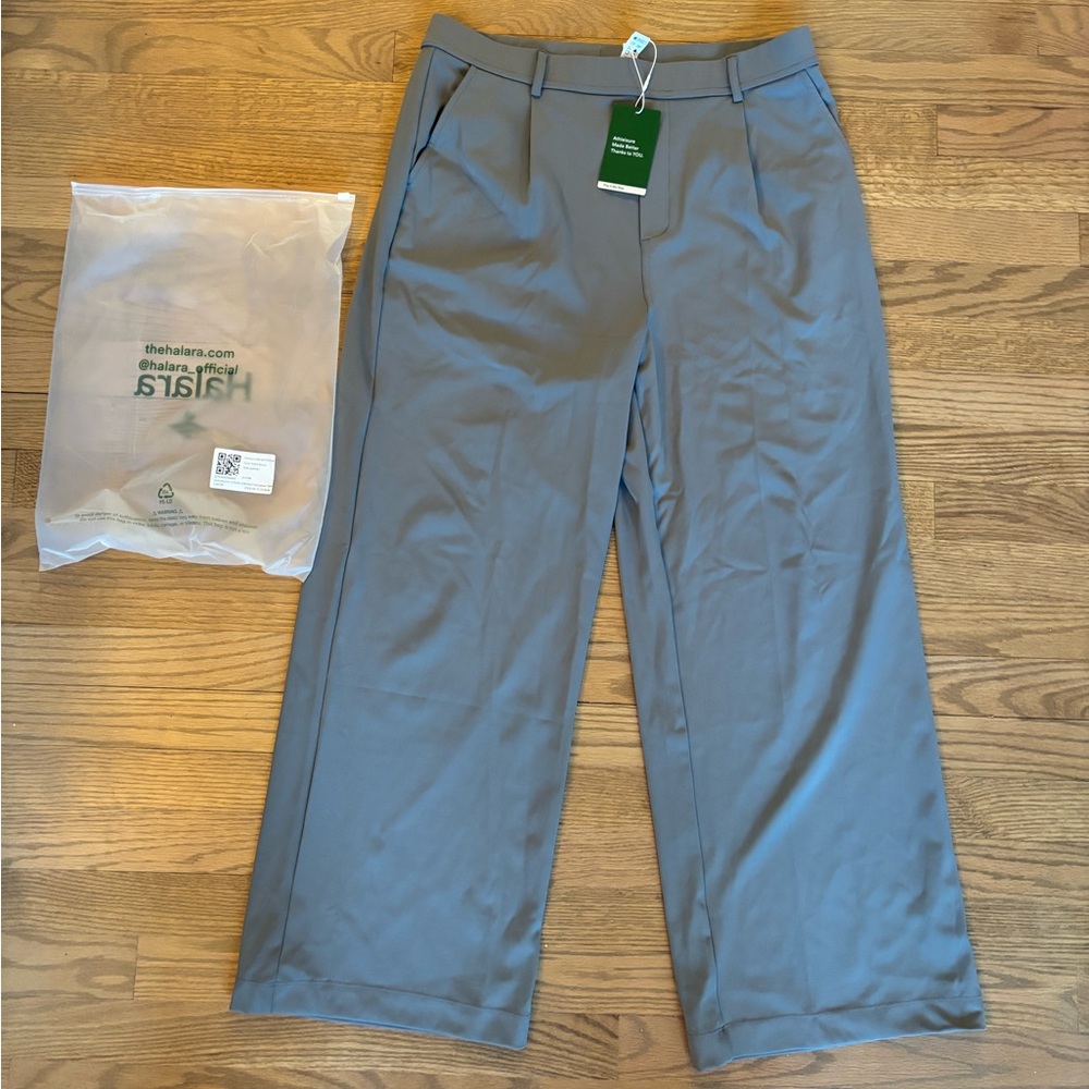 Halara Flex™ High Waisted Multiple Pockets Straight Leg Pants: Large